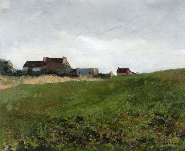 Bretonische Landschaft mit Gehöft from Odilon Redon