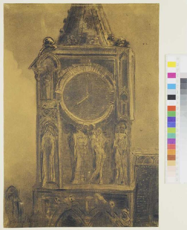 Die dumpfe Glocke von Sainte Gudule. from Odilon Redon