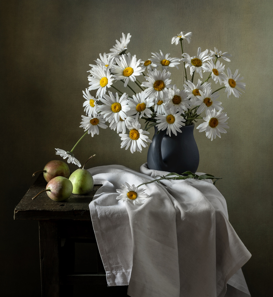 Still life with daisies and pears from Olga Aleksandrovna