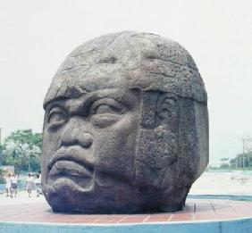 Colossal Head from San Lorenzo, Veracruz, Mexico, preclassic