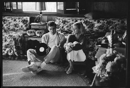 Burt Bacharach at home with Angie Dickinson