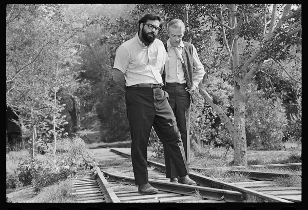 Francis Ford Coppola and Fred Astaire on set of Finians Rainbow from Orlando Suero