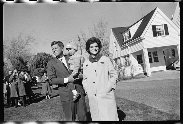 John F. Kennedy with Jackie Kennedy and daughter, Caroline from Orlando Suero