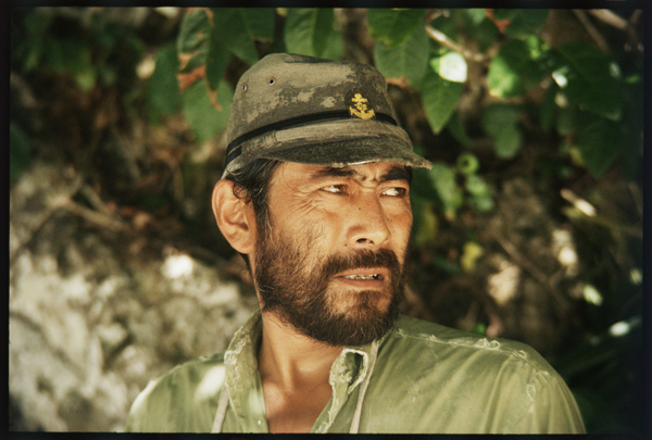 Toshiro Mifune on set of Hell in the Pacific from Orlando Suero