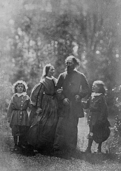 Alfred, Lord Tennyson with his wife Emily and two sons, Hallam and Lionel, c.1862 from Oscar Gustav Rejlander