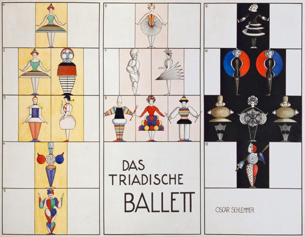 Figures for Tiradic Ballet from Oskar Schlemmer