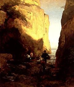Entry to the grotto from Oswald Achenbach