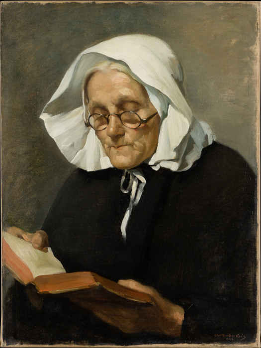Old Woman Reading from Ottilie Roederstein
