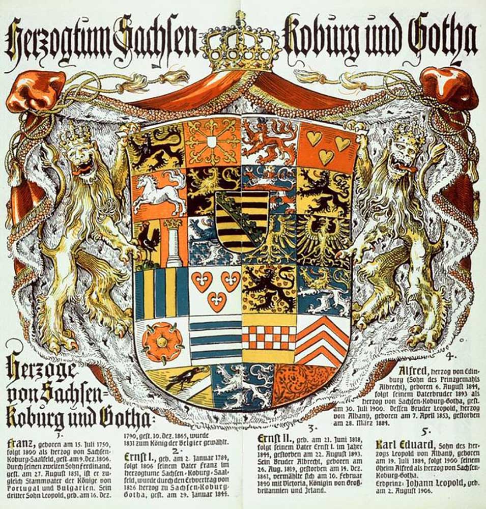 Duchy of Saxony Koburg and Gotha / Duke of Saxony-Koburg and Gotha from Otto Hupp