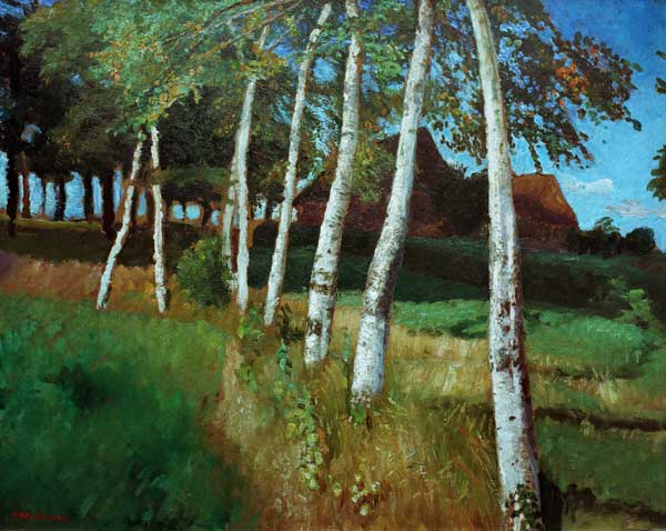 Birken im Moor from Otto Modersohn