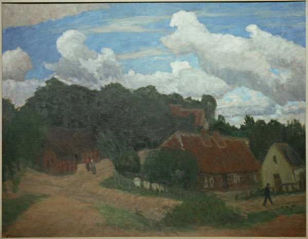 View of Worpswede with Weyerberg from Otto Modersohn