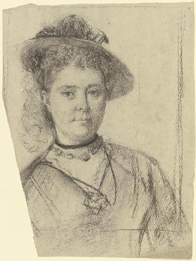 Portrait of a lady with a hat