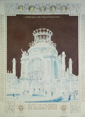 Academy of Fine Arts, Vienna, design for the Hall of Honour