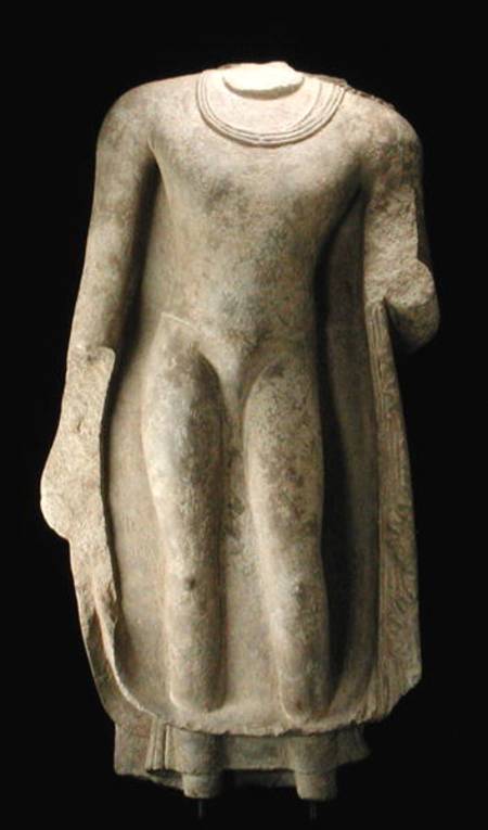 Standing figure of the Buddha (head missing), Gandhara from Pakistani School