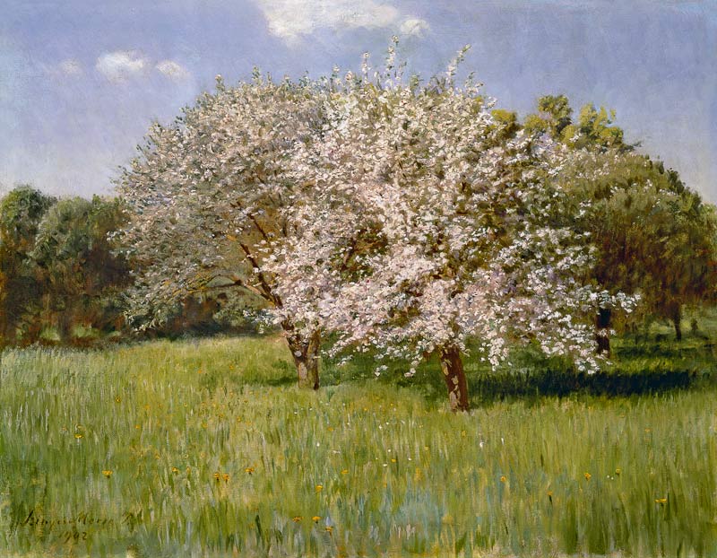 Blossoming trees from Pál Szinyei-Merse