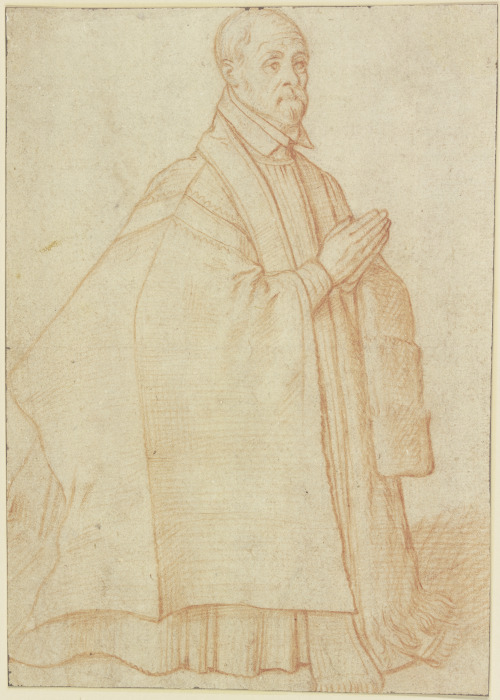 Kniend betender, vornehm gekleideter Mann nach rechts (Stifterfigur?) from Palma il Vecchio (eigentl. Jacopo Negretti)