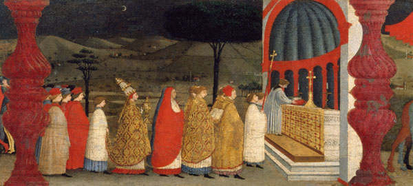 Predella of the Profanation of the Host: The Pope Returning the Consecrated Host to the Altar from Paolo Uccello