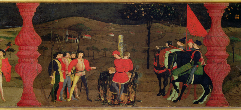 Predella of the Profanation of the Host: The Jewish Pawnbroker and his Family Burned at the Stake fo from Paolo Uccello