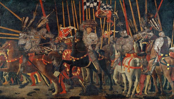 The battle of San Romano. from Paolo Uccello