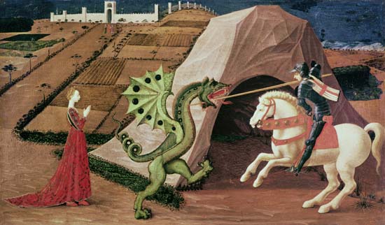 Piece of Georg and the dragon from Paolo Uccello