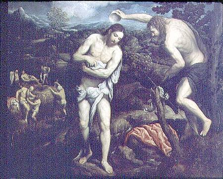 The Baptism of Christ (panel) from Paris Bordone