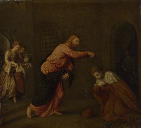 Christ baptising Saint John the Martyr of Alexandria