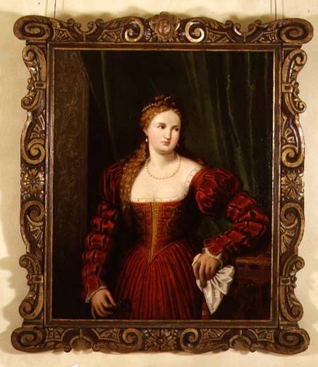 Portrait of Violante, daughter of Palma Vecchio from Paris Bordone