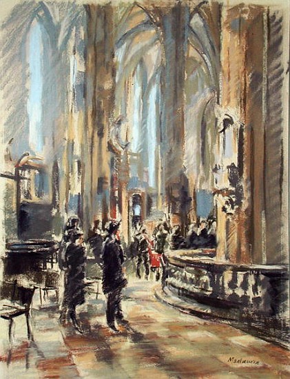 Inside Stephansdom (pastel on paper)  from  Pat  Maclaurin