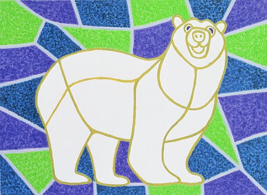 Polar Bear on Stained Glass from Pat  Scott