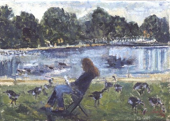 Tanya and the Geese, 1994  from Patricia  Espir