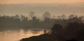 Morning fog on the Oder 