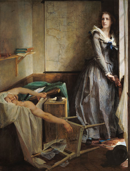Charlotte Corday after the murder of Marat from Paul Baudry