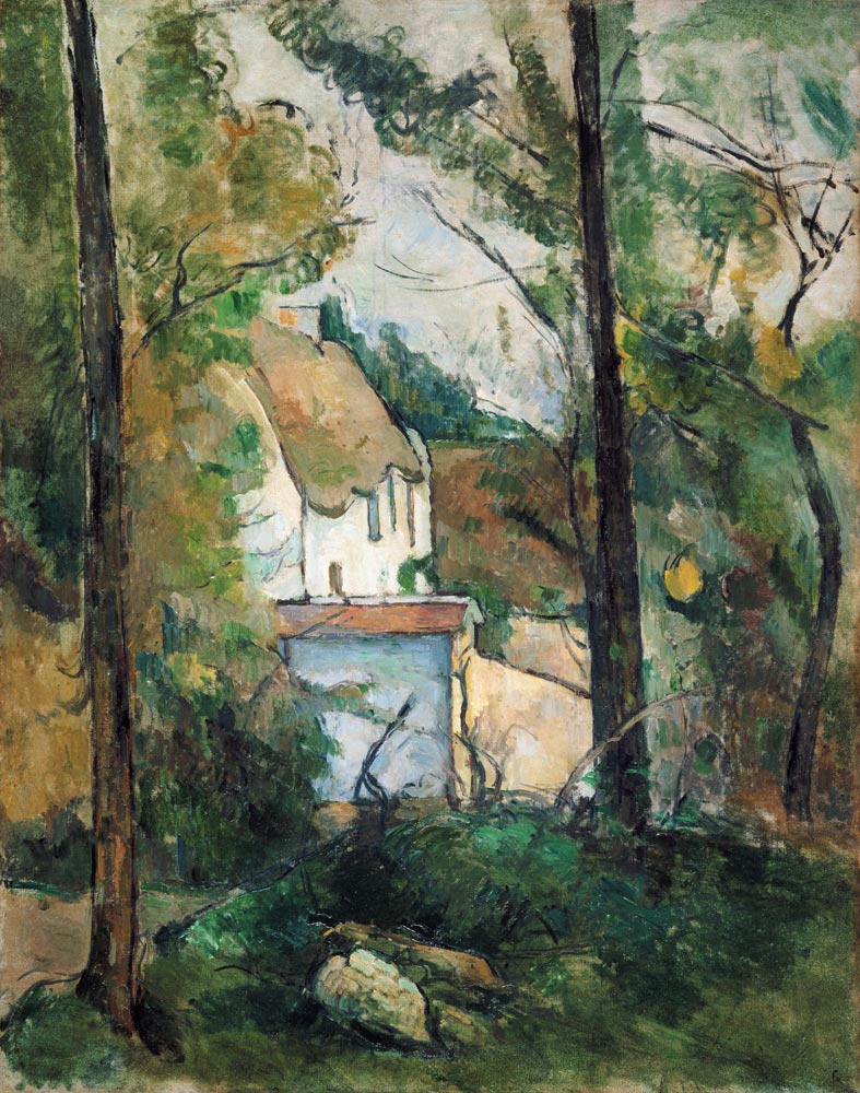 Look a house (Auvers) through trees from Paul Cézanne