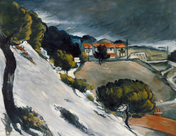 First snow at l ' Estaque from Paul Cézanne
