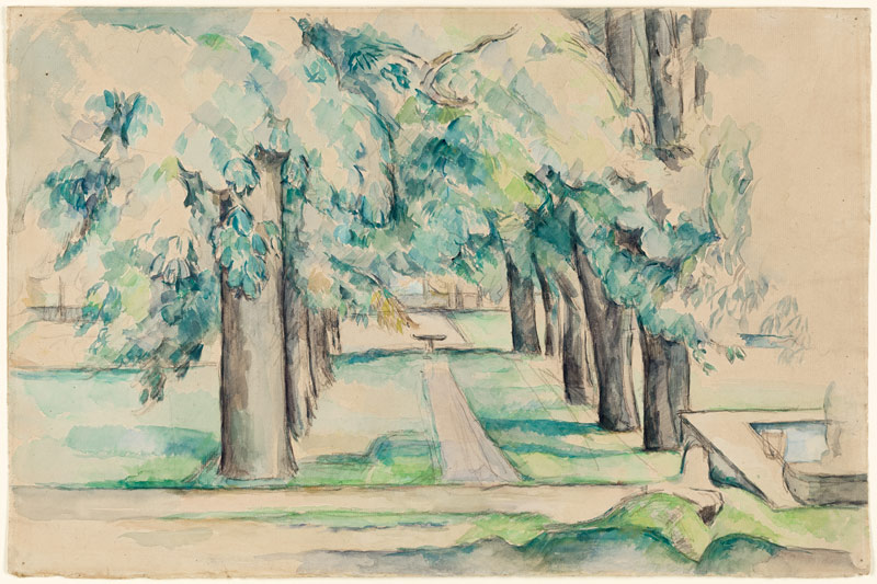 Avenue of Chestnut Trees at the Jas de Bouffan from Paul Cézanne