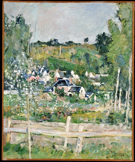 A View of Auvers-sur-Oise, The Fence, c.1873 from Paul Cézanne