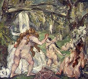 Women taking a bath from Paul Cézanne