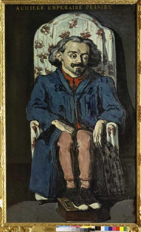 Portrait Achille Emperaire in the easy-chair. from Paul Cézanne