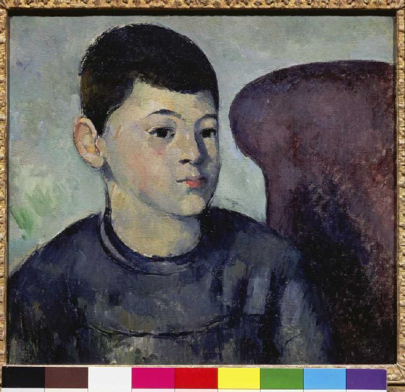 Portrait of the son of the artist. from Paul Cézanne