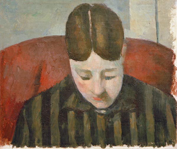 Portrait madam Cezanne (V.) from Paul Cézanne