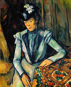 Lady in blue. from Paul Cézanne