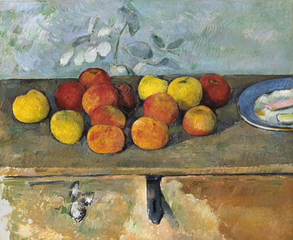 Still life with apples and biscuits from Paul Cézanne