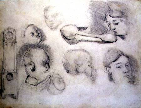 Studies of a Mother and Child from Paul Cézanne