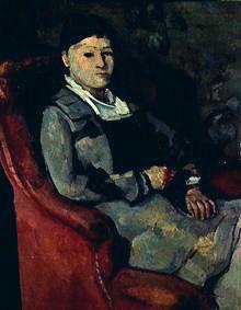 The wife of the artist in the armchair