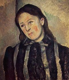 Madam Cezanne in a striped blouse