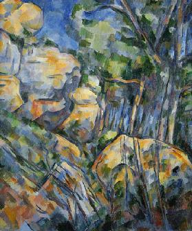 Cezanne / Rocks near Chateau Noir / 1904
