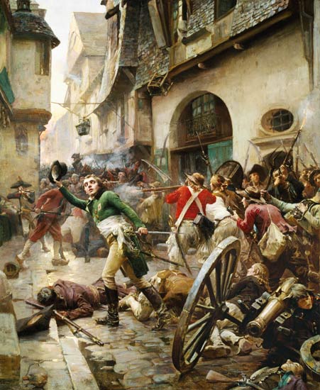 Henri de La Rochejaquelein (1772-94) at the Battle of Cholet from Paul Emile Boutigny