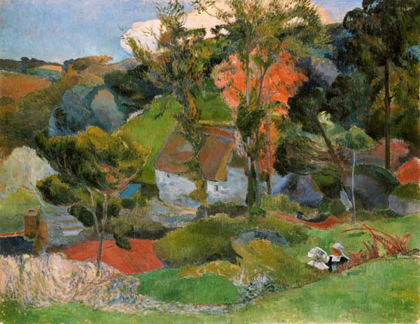 Landscape at Pont Aven from Paul Gauguin