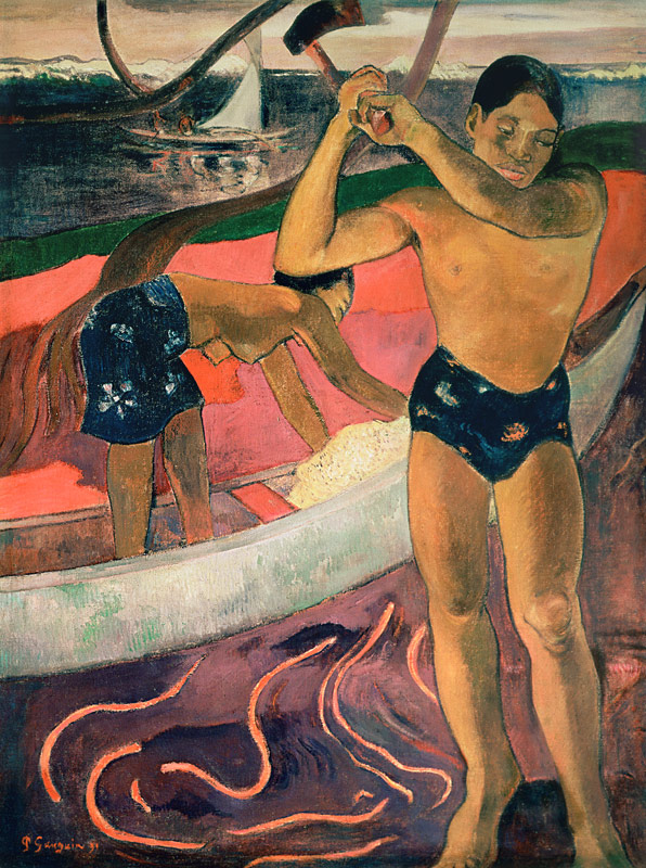 The Man with an Axe from Paul Gauguin