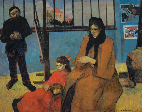 The Schuffenecker Family, or Schuffenecker's Studio from Paul Gauguin